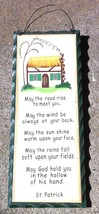 Prmitive Wood Sign WD475 May the Road Rise to meet you - $3.95