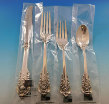 Grande Baroque by Wallace Sterling Silver Flatware Set for 18 Service 72 pcs New - $4,675.00