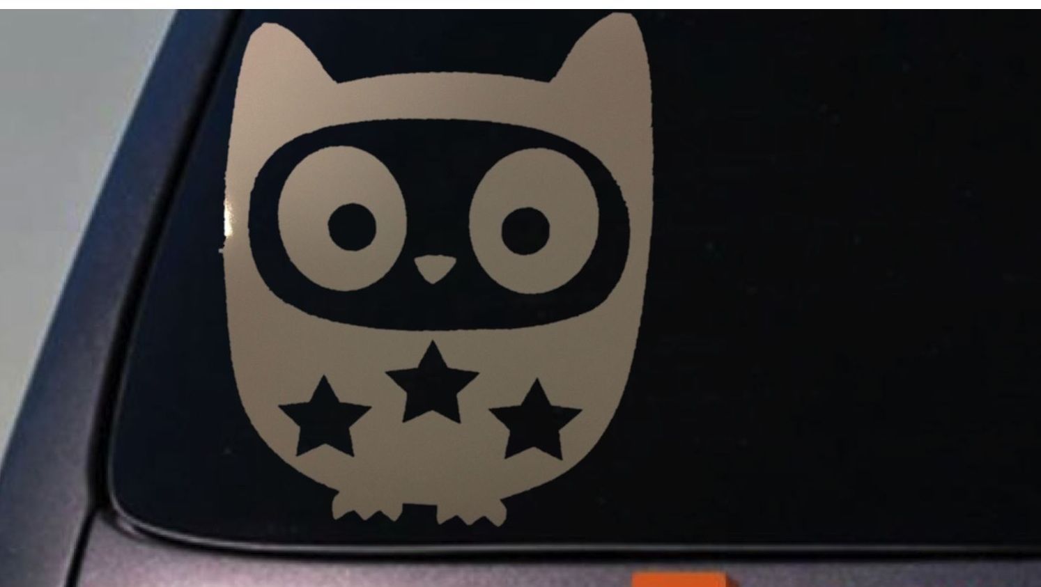 Owl sticker decal car window vinyl *A021*