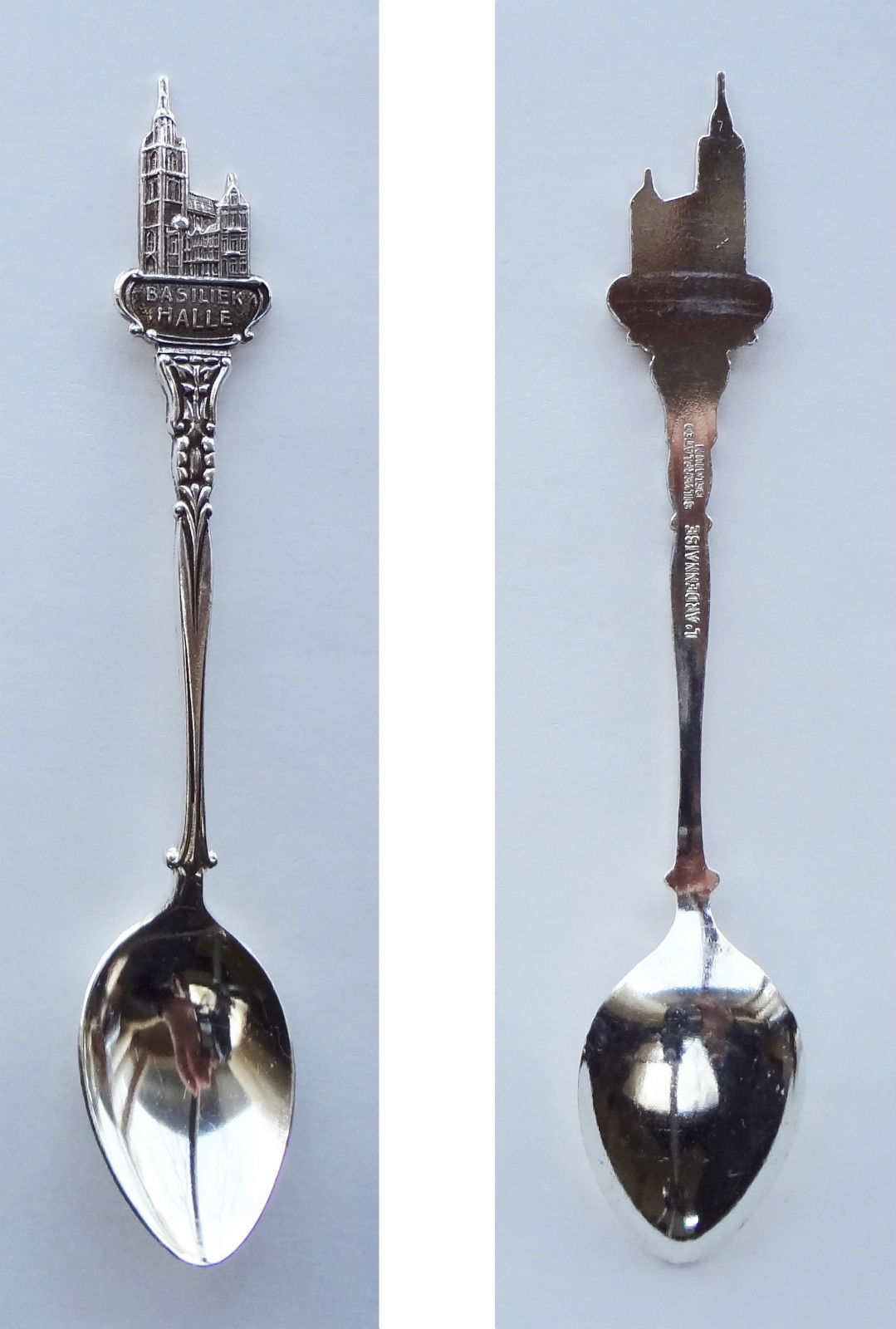 Collector Souvenir Spoon Belgium Halle Basiliek Saint Martin Gothic
