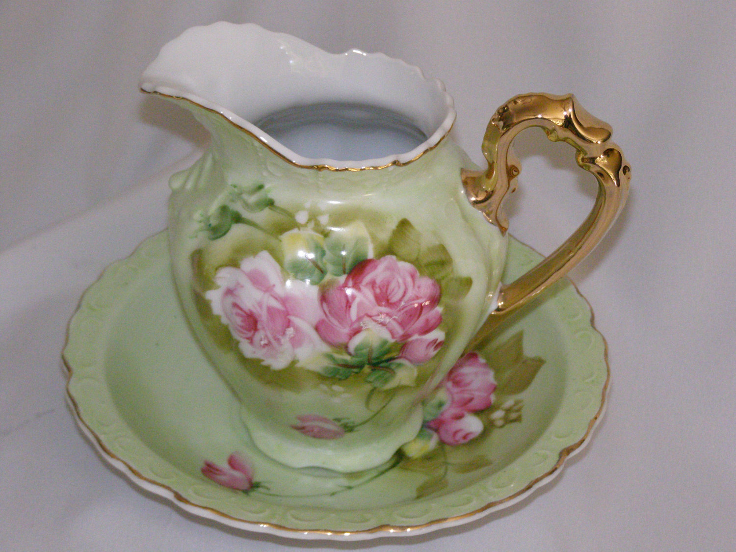 Lefton China Vintage Hand Painted Small Floral Pitcher Made In Japan   Il Fullxfull.688068724 Ee9i 