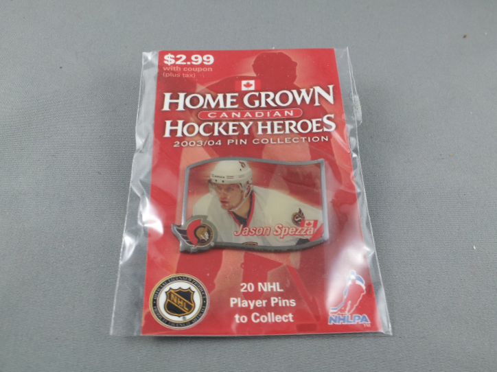 Primary image for Home Grown Heros Hockey Pin - Jason Spezza (Ottawa Senators) - Rare !!