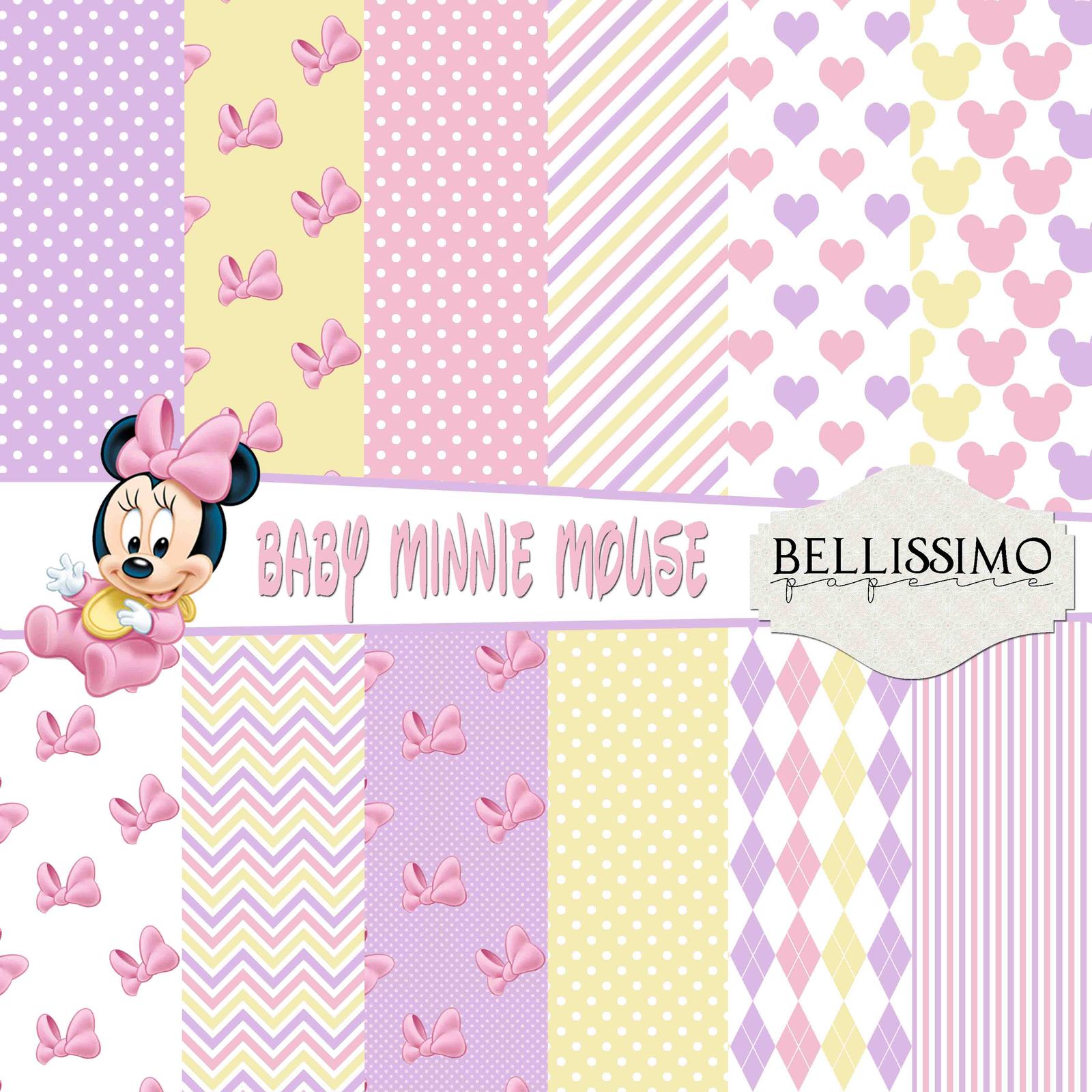 Baby Minnie Mouse : Scrapbook Paper,12