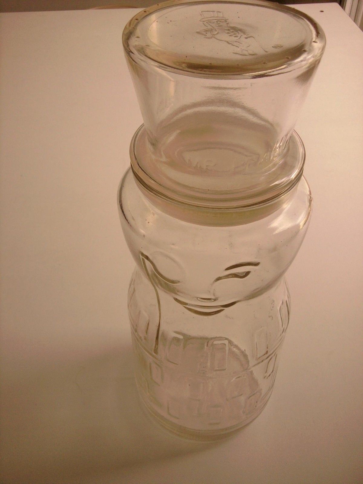 Rare Vintage 1991 Planters Anniversary MR PEANUT Glass Jar 75th Year 10 Inches ...