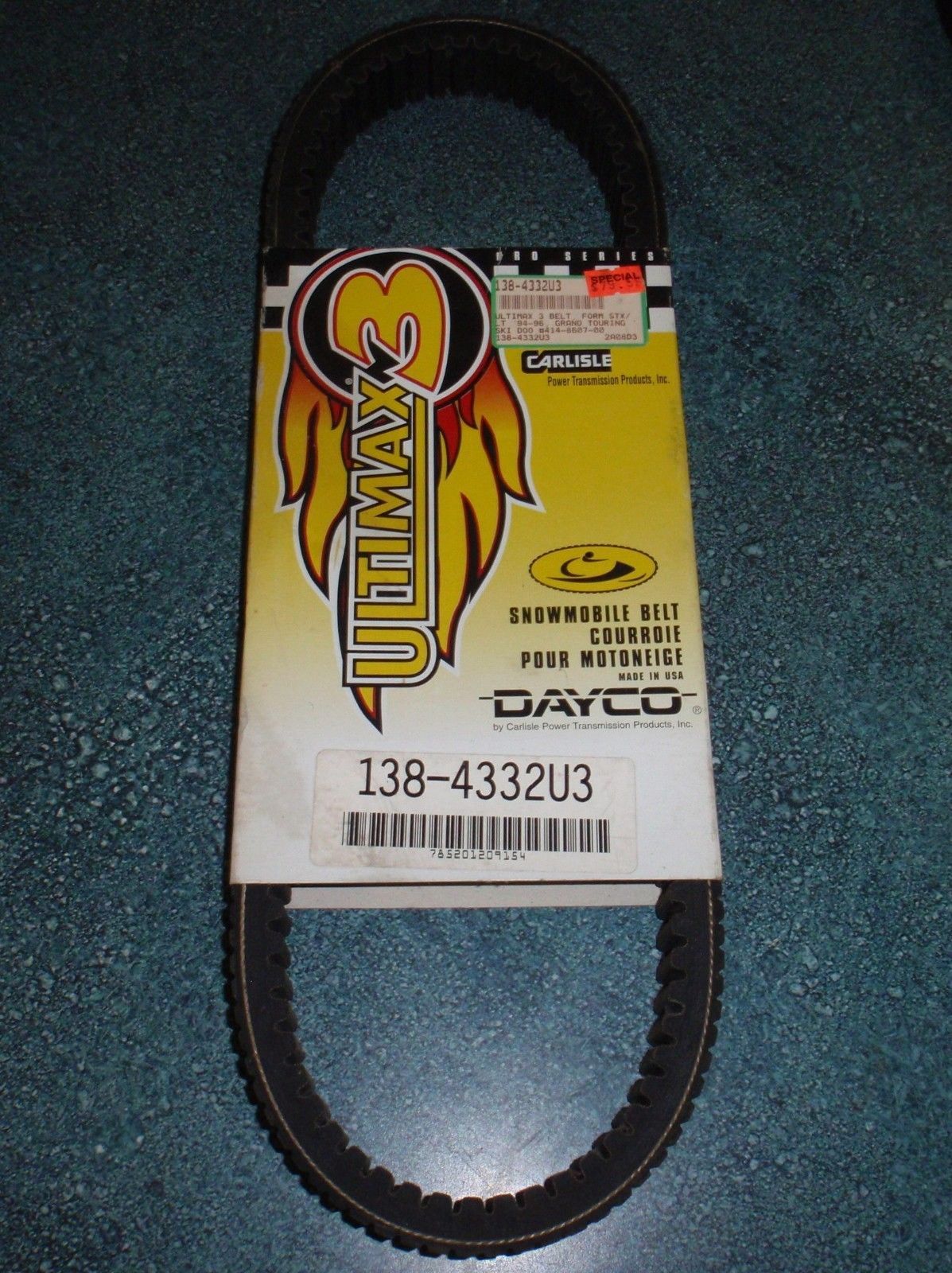 Carlisle Ultimax 3 Pro Series Snowmobile Belt 1384332U3 BRAND NEW