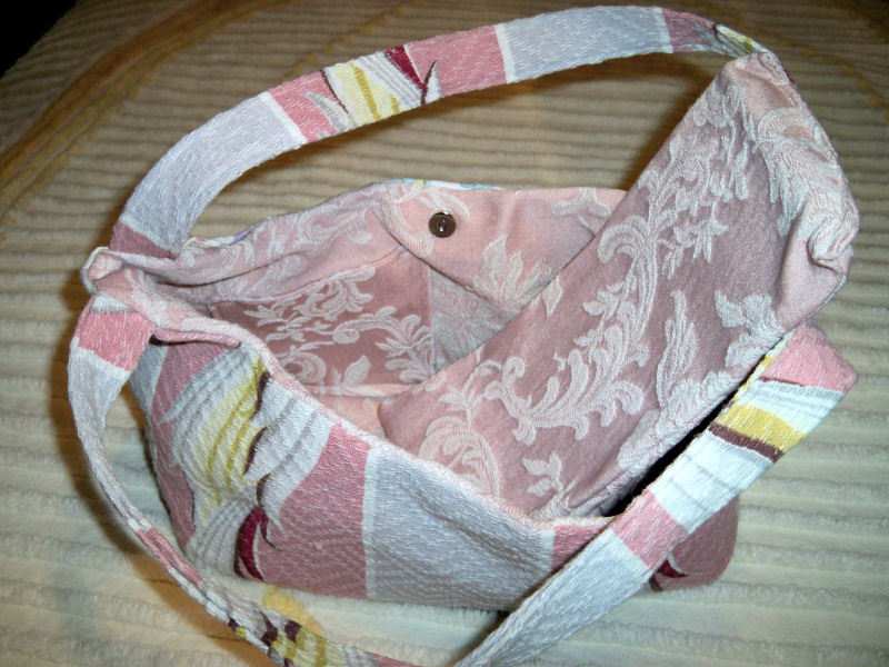 SALE! Handmade Vintage Barkcloth and Ralph Lauren Water Floral Fabric