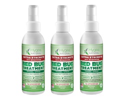 Hygea Natural Extra Strength Bed Bug Treatment Travel Spray 3 oz- 3 pack - $25.00