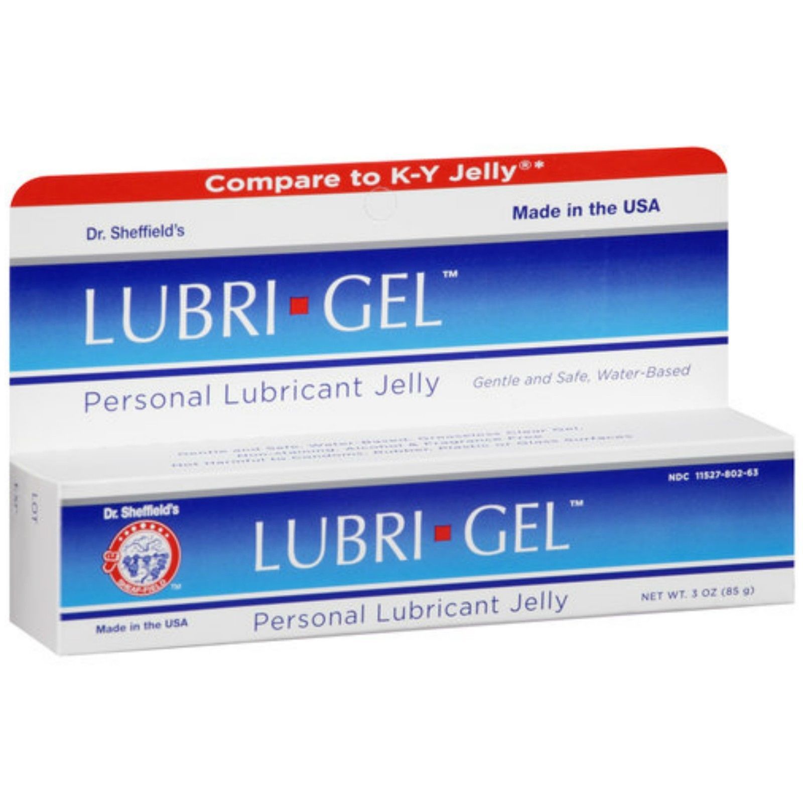 Lubri Gel Water Based Intimate Lubricant Personal Sex Lube Jelly 9 oz