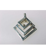 18K Yellow GOLD and STERLING Silver DIAMOND Pendant - 1 1/2 inches long - $105.00