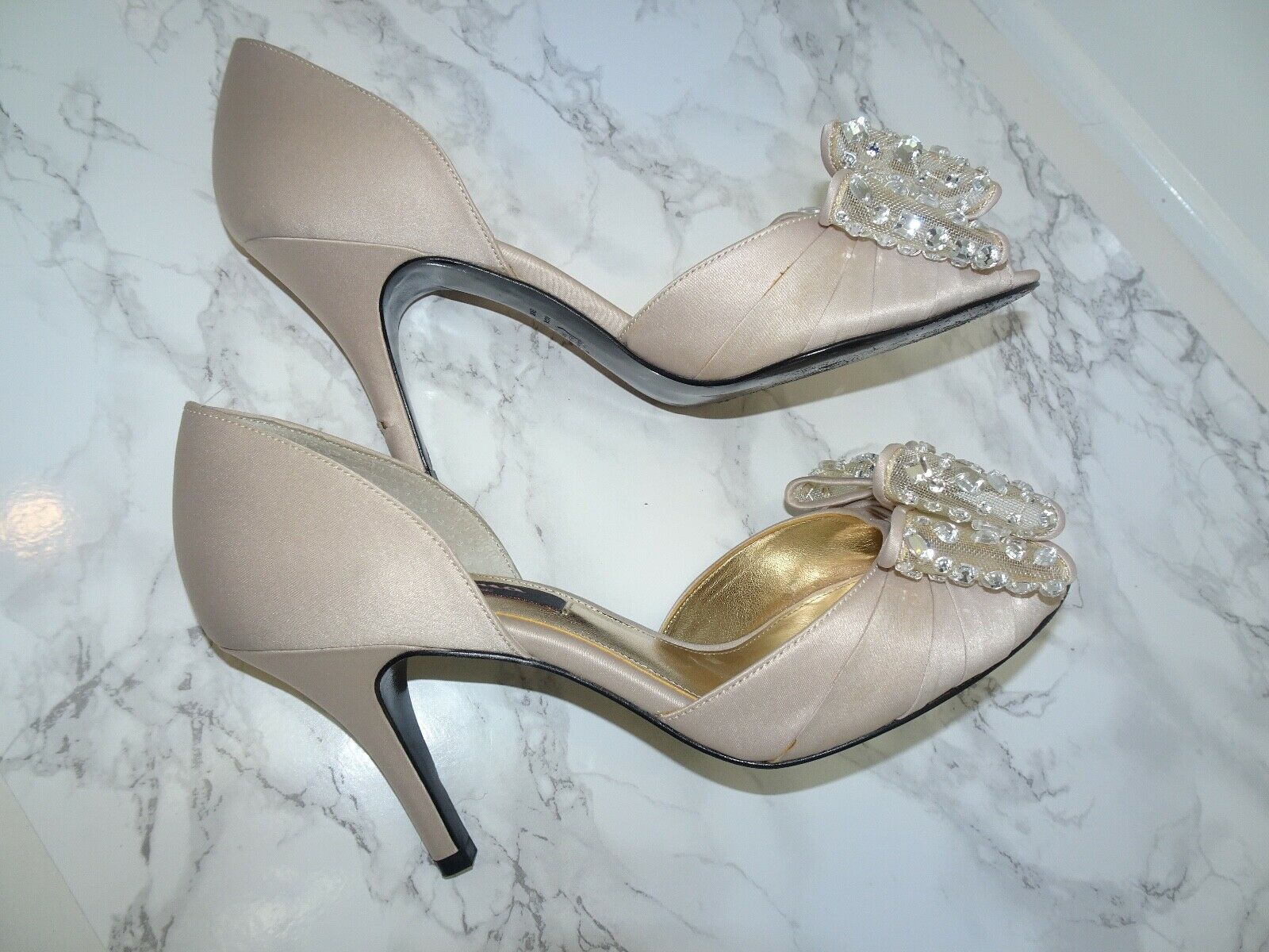 nina new york silver heels