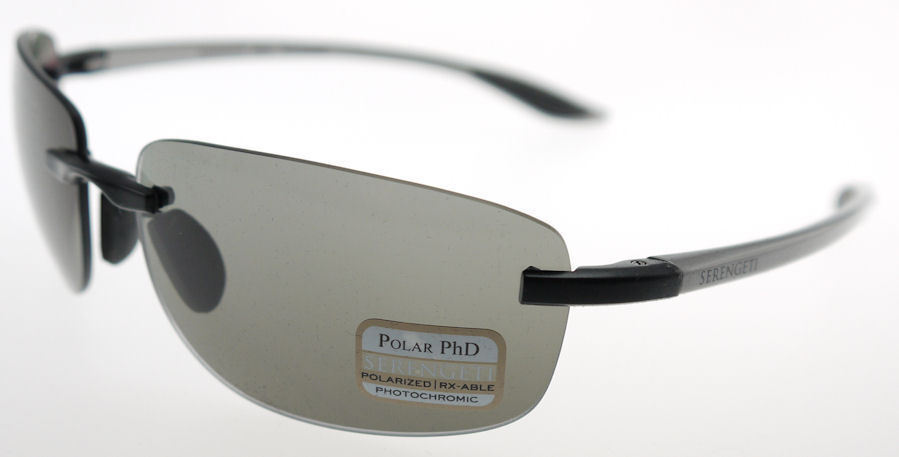SERENGETI ROTOLARE Aluminum Satin  Black / Polarized PhD CPG Sunglasses 7478