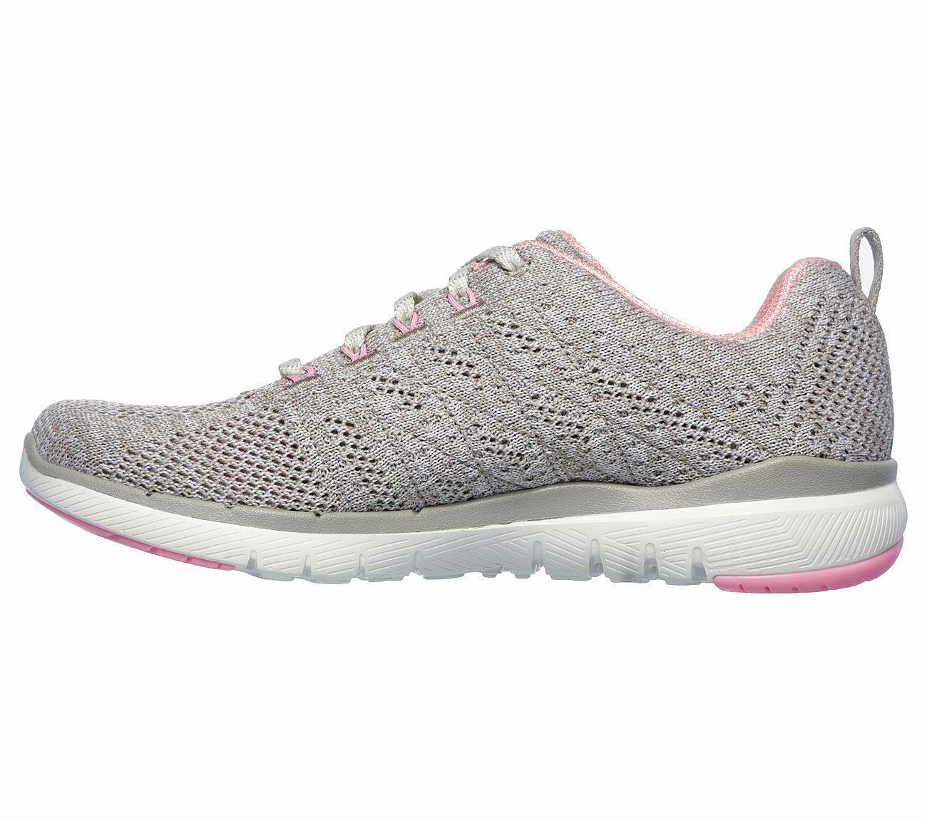 Skechers Shoes Natural Pink Memory Foam Women Sport Comfort Sneaker ...