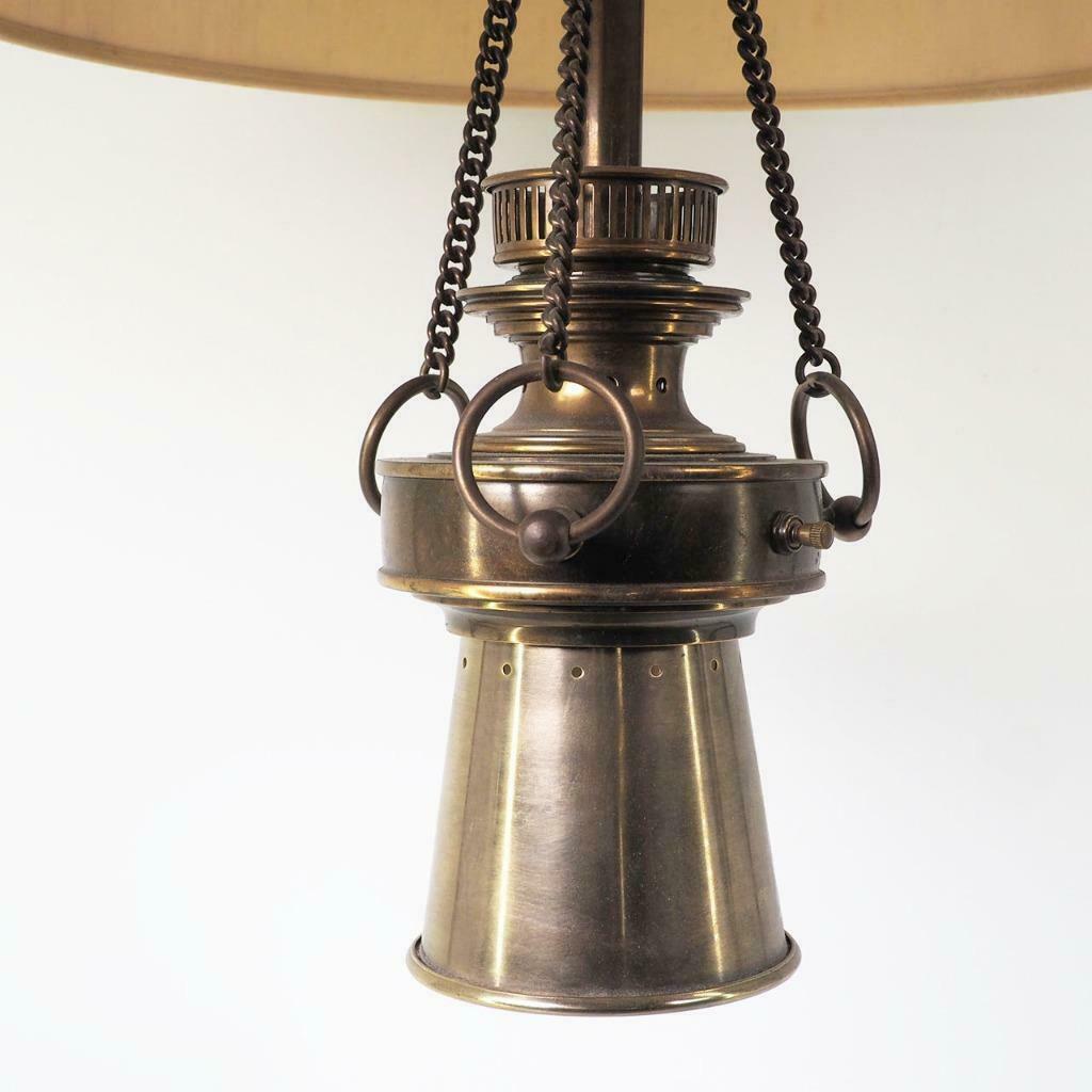 Vintage Stiffel Ceiling Hanging Hollywood Regency Brass Swag Lamp Light