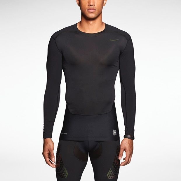 nike pro hypercool men's long sleeve baseball top