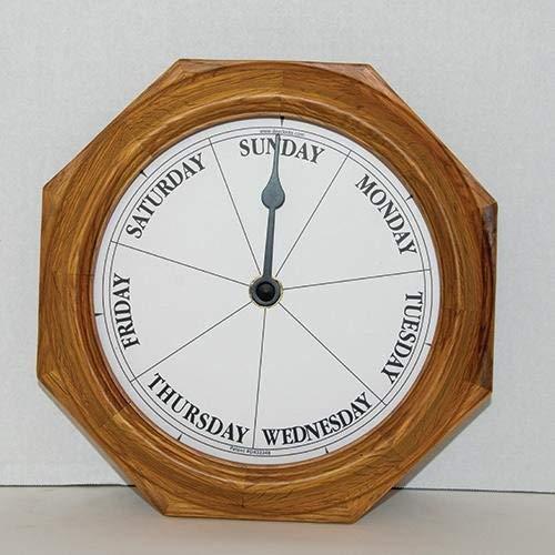 DayClocks Classic Day of The Week Fun Retirement Gift-Oak Wall Clock, 9 ...