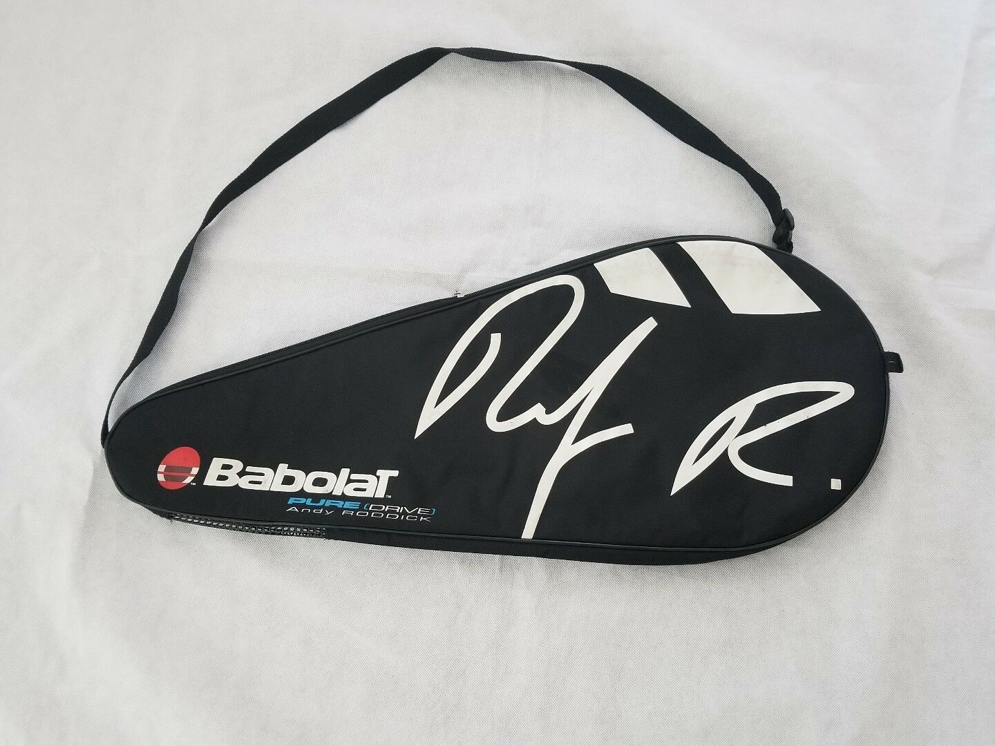 Babolat Pure Drive Andy Roddick Tennis Racquet Racket Cover Signature