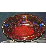 Oval Indiana Glass Fruit Bowl Amber AA20-7139 Vintage - $89.95