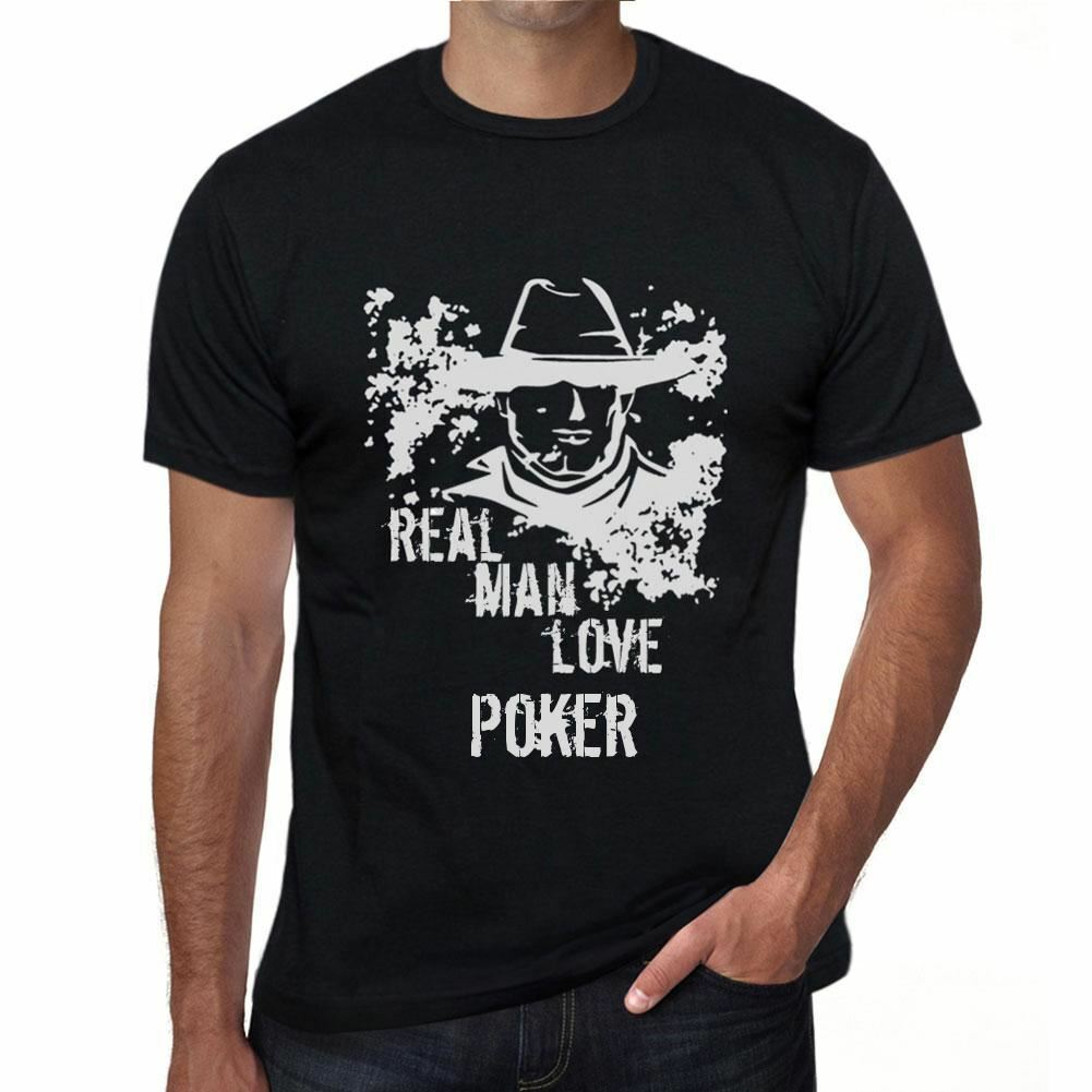 Poker, Real Men Love Poker Mens T shirt Black Birthday Gift 00538
