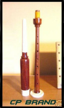 Scottish Bagpipe Practice Chanter Natural Rosewood New Plastic Mount & Reeds - $34.16