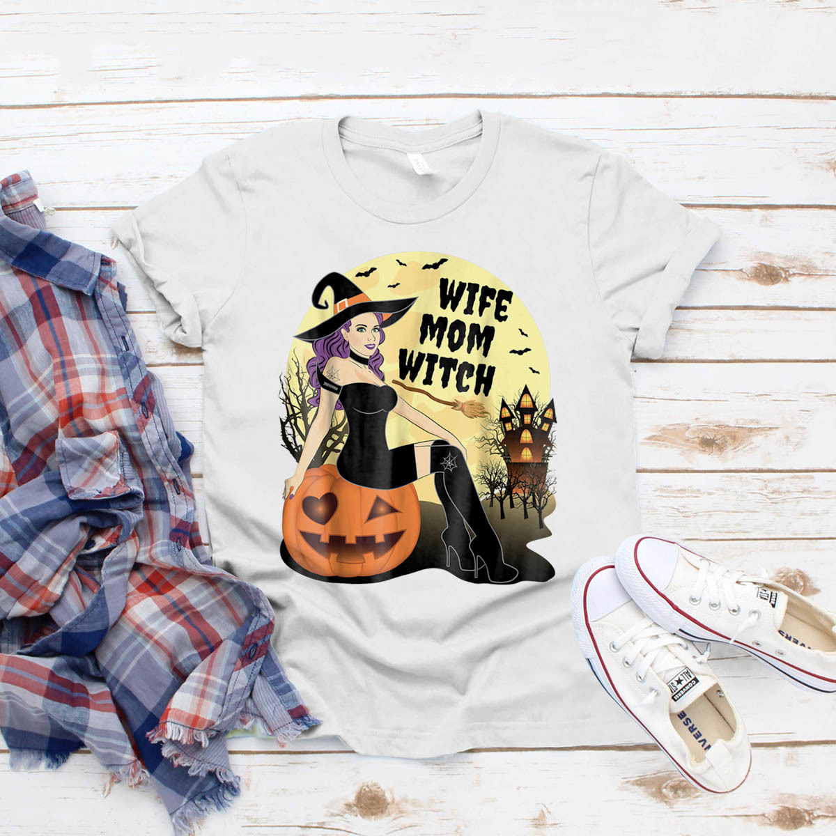 wife mom witch shirt