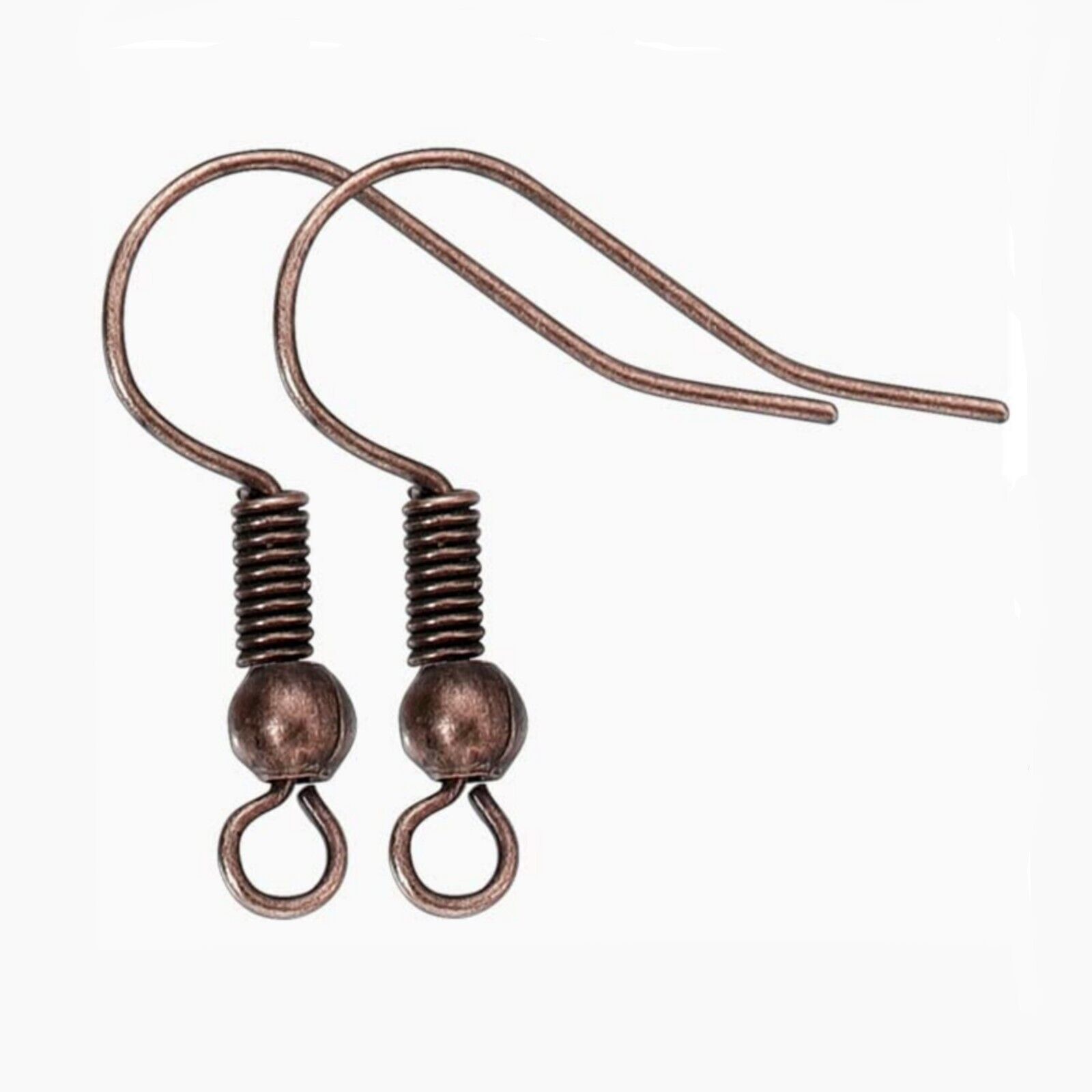 Earring Hooks Loops 10 Antiqued Copper Jewelry Making Craft Supply DIY Lot Bulk