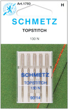 Schmetz Topstitch Machine Needles Size 14/90 5/Pkg - $9.14