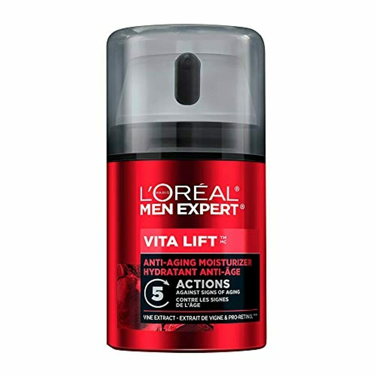 L'Oreal Paris Men's Expert Vita Lift 5 Moisturiser Anti-Ageing Cream (50ml) E625