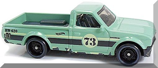 hot wheels datsun 620 green