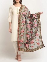 Fancy Phulkari Dupatta Heavy net embroidery for women Girls Chunni 2.2x1... - $33.99