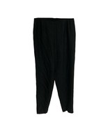 Don caster women dress pants black silk lined high waist size 12 - $17.52