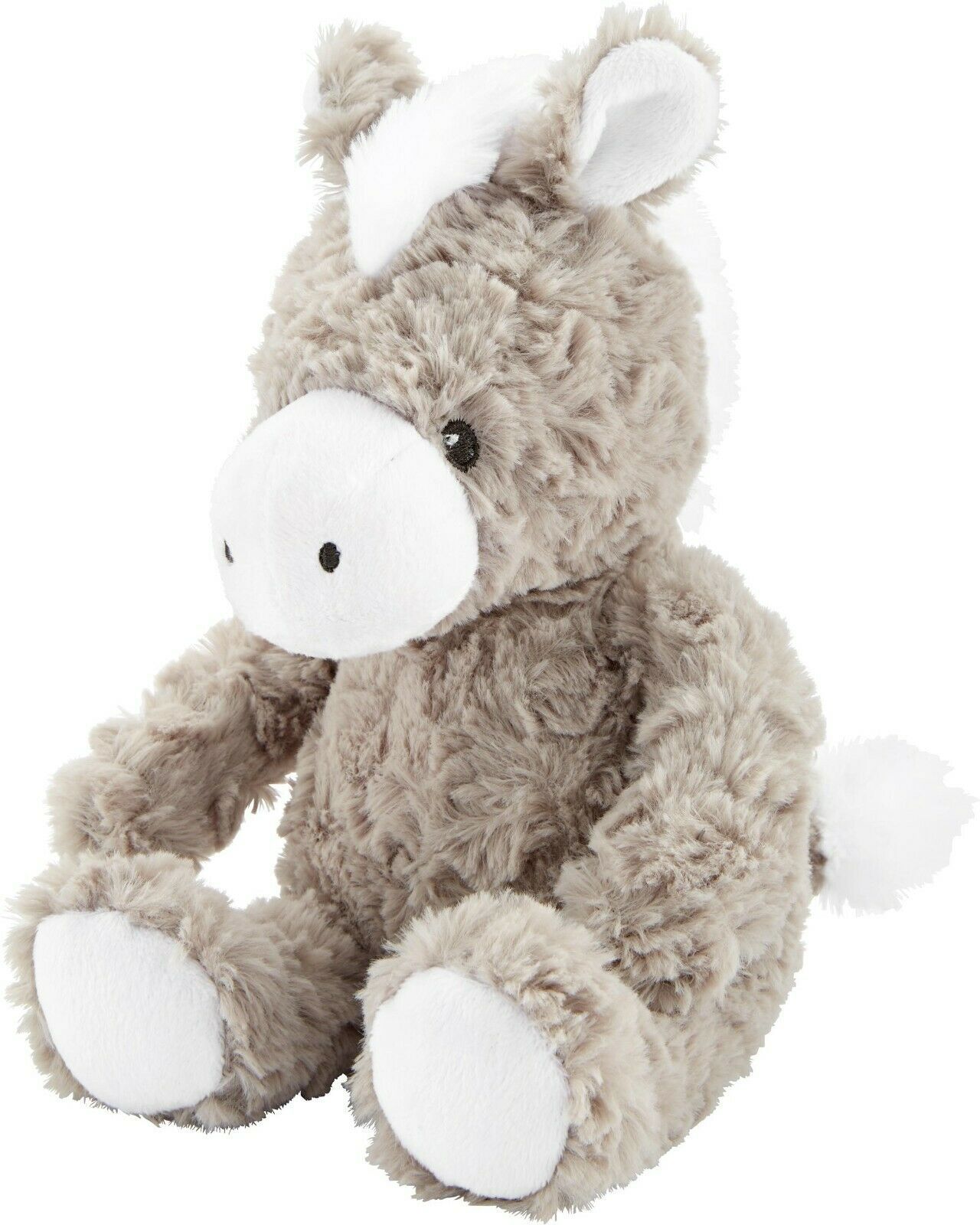 Primary image for NWT Carters Plush Toy Stuffed Animal Baby Donkey Horse Pony Taupe Gray White NEW
