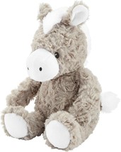 NWT Carters Plush Toy Stuffed Animal Baby Donkey Horse Pony Taupe Gray White NEW - $59.39