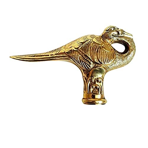 Peacock Victorian Solid Brass Antique Walking Cane Vintage Stick Handle ( Only H