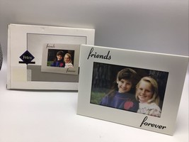 Fetco Picture Frame Friends Forever  4&quot; x 6&quot; Table Wall Photo Pearl Whit... - $14.69