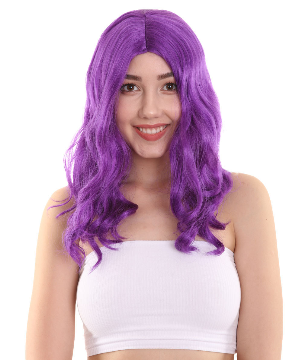 Descendants 3 Mal Long Wavy Wig | Purple TV/Movie Wigs HW-3764 - Wigs ...