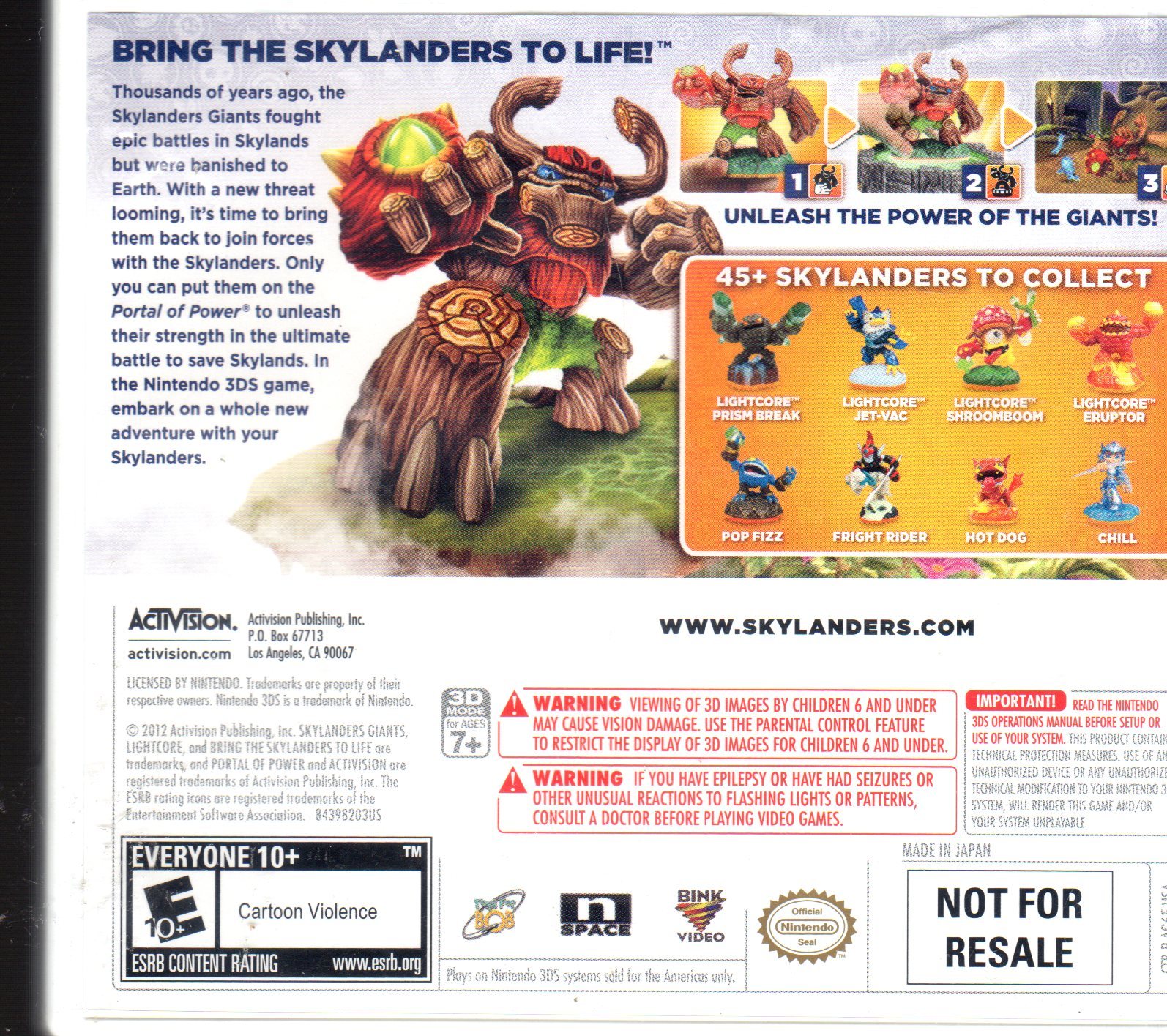 download skylanders giants 3ds for free