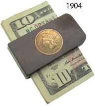 Money Clip, Native American, Indian Head Penny 1904 - $39.95