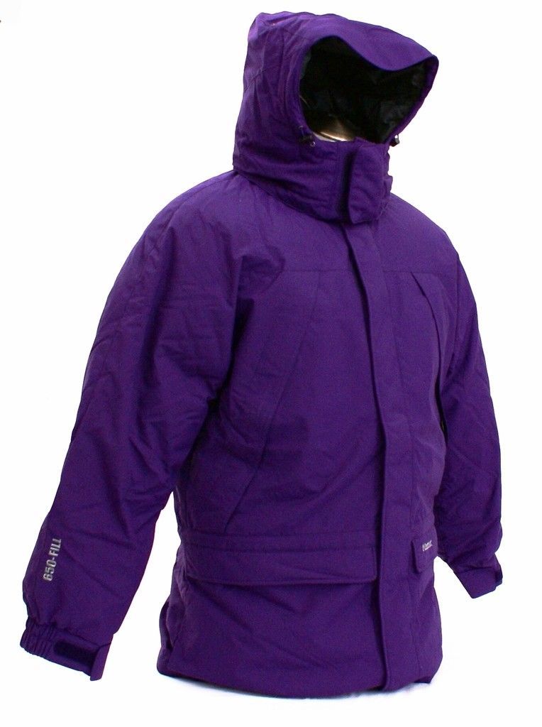marmot Yukon Jr Classic Down Hooded Parka Red Young Men Size L #72500 