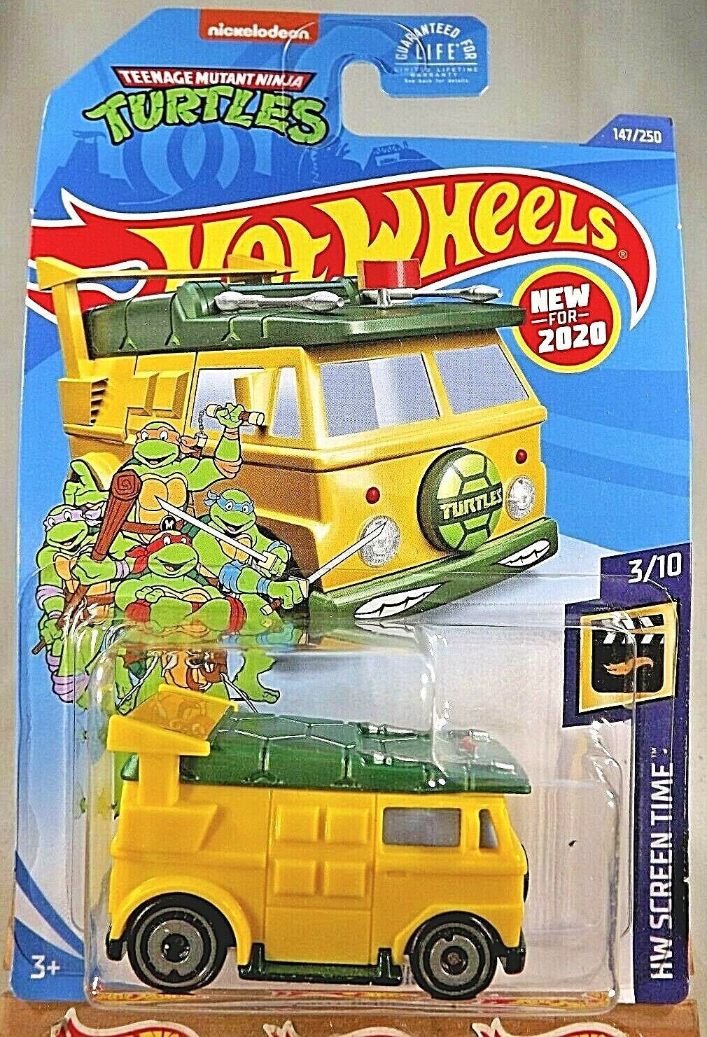 2020 Hot Wheels #147 HW Screen Time-Teenage Turtles 3/10 PARTY WAGON ...