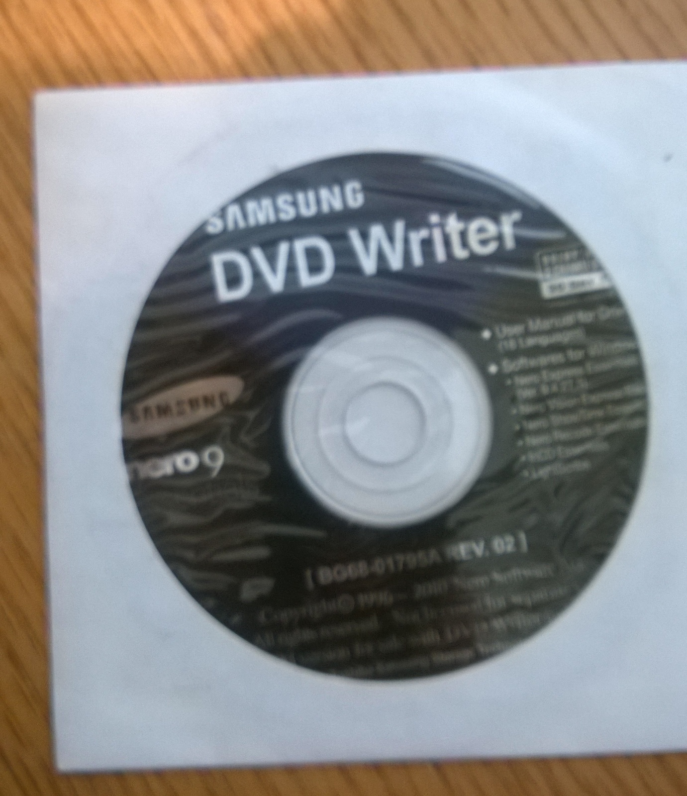 Samsung DVD Writer Nero 9 Essentials - $3.95