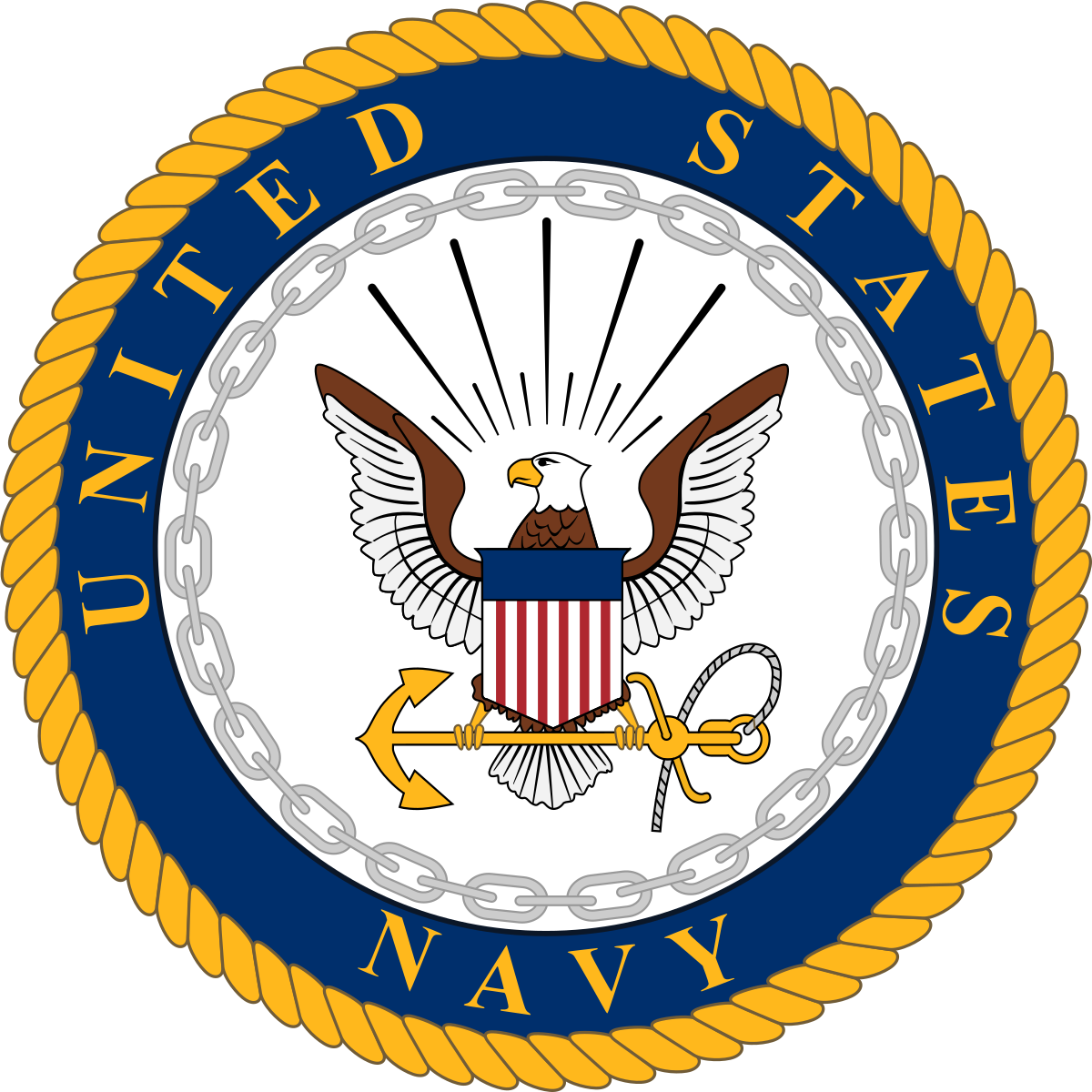 US Navy Logo Edible Cake Topper Decoration - Cake Toppers