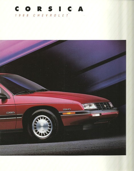 1988 Chevrolet Brochure Catalog Camaro Caprice Corvette Cavalier Truck Van