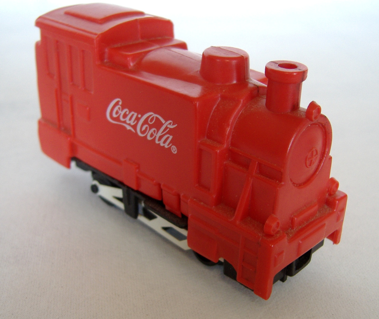 Coca Cola Red Toy Trains Set 2 Plastic Engine Passenger Collectible