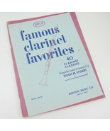 Famous Clarinet Favorites 40 Classics by Hugh Stuart w Piano Accompanime... - $13.16