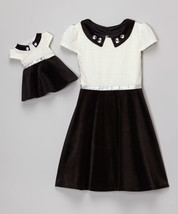 Dollie Me Girl 4-6 and Doll Matching Black Fashion Dress Outfit American Girl - $27.99+