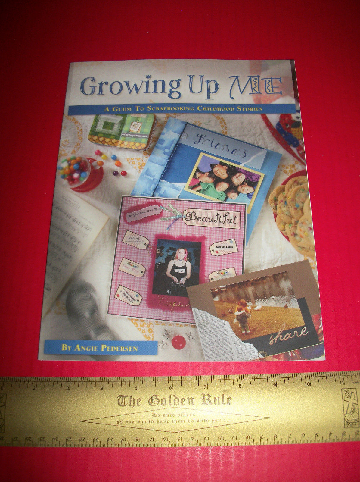 Craft Gift Paper Art Book Growing Up Me Guide Scrapbook Childhood Stories Manual for sale  USA