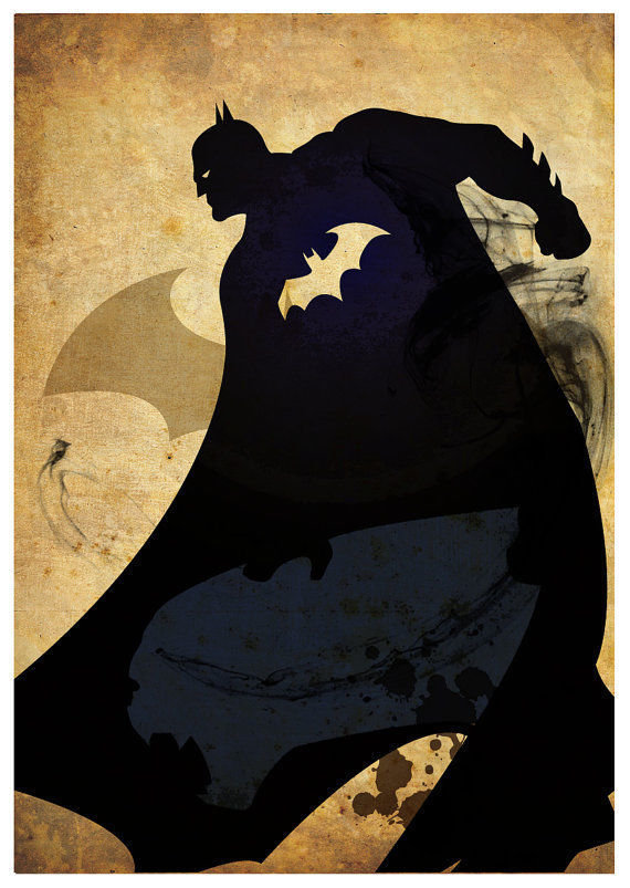 retro batman poster