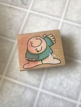 Stampendous Ziggy & Friends Hey There Rubber Stamp 1999 GV001 Wood #AE94 - $21.04