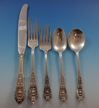 Rose Point by Wallace Sterling Silver Flatware Set For 24 Service 128 Pieces - $6,925.05