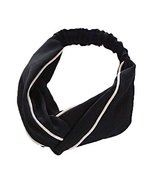 Headband Accessories Hair Band Sweet Girls Elastic Fashion Cloth Black - $10.79